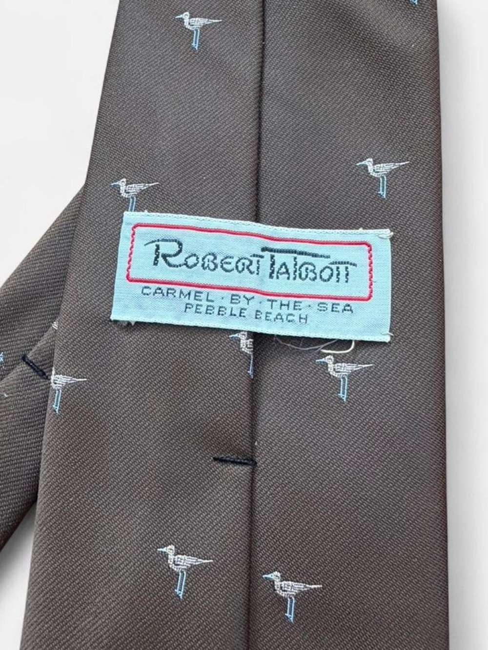 Vintage Robert Talbott Caramel By The Sea Silk Tie